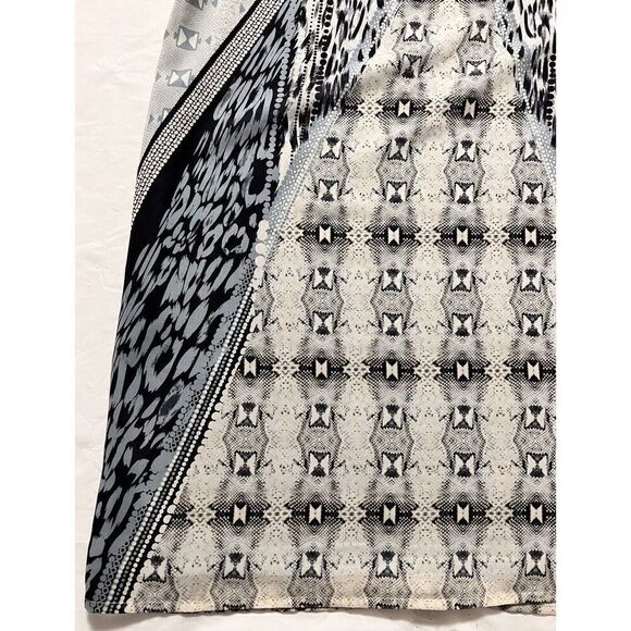 Cabi 253 Mixed Print Blue Sleeveless Tunic Tank Top S Lightweight - Picture 9 of 13